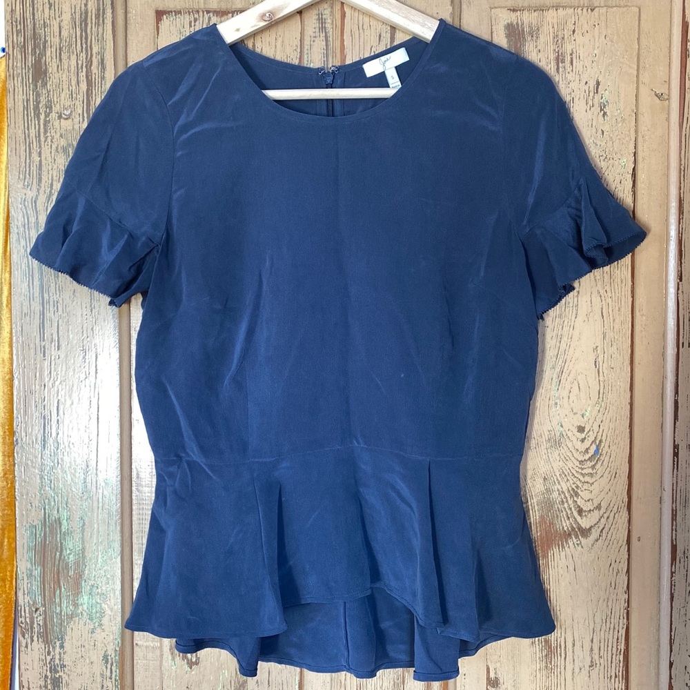 Joie new silk peplum blouse